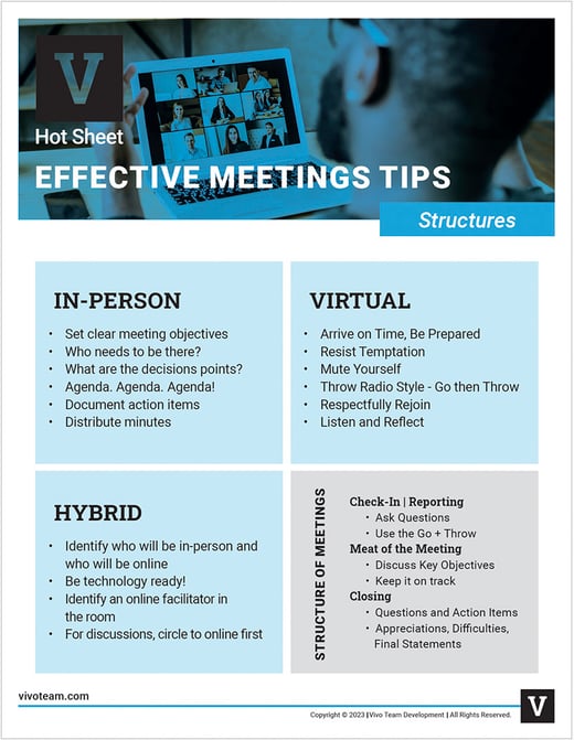 Effective Meeting Tips