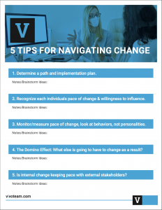 5 Tips to Navigating Change worksheet image